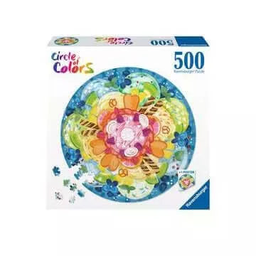 Round Puzzle Ice Cream 500 Stukjes Ronde 173488, 173488 van Ravensburger te koop bij Speldorado !