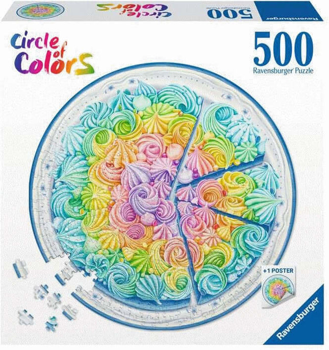 Round Puzzle Rainbow Cake 500 Stukjes Ronde 173495, 173495 van Ravensburger te koop bij Speldorado !