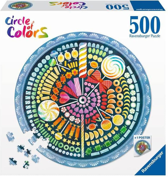 Round Puzzle Candy 500 Stukjes Ronde 173501, 173501 van Ravensburger te koop bij Speldorado !