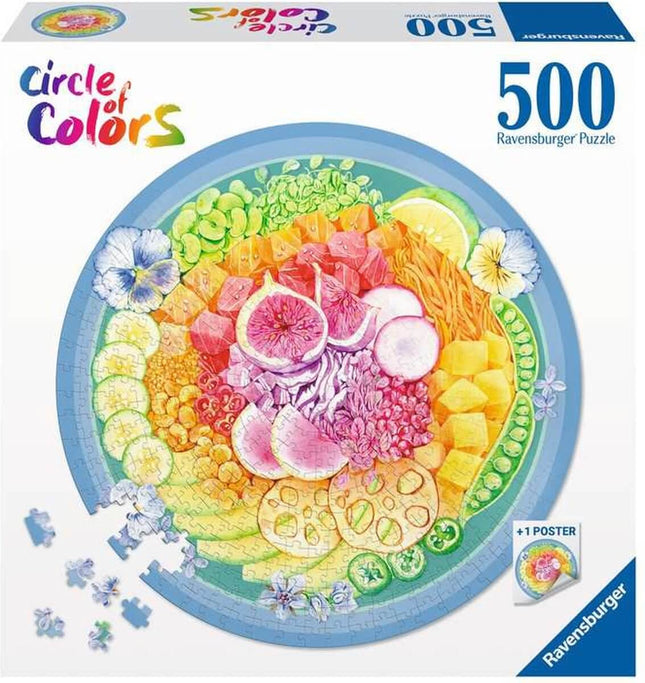 Round Puzzle Poke Bowl 500 Stukjes Ronde 173518, 173518 van Ravensburger te koop bij Speldorado !