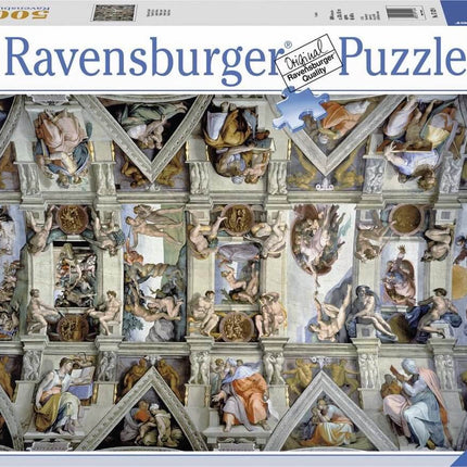 Dit is een foto van het spel De Sixtijnse Kapel - 5.000 stukjes te koop bij Speldorado Spellenwinkel Delft