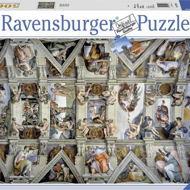 Dit is een foto van het spel De Sixtijnse Kapel - 5.000 stukjes te koop bij Speldorado Spellenwinkel Delft