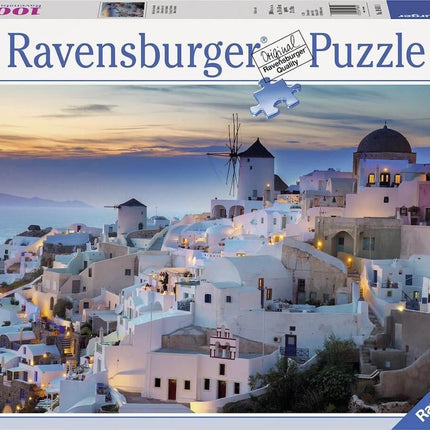 Dit is een foto van het spel Avond In Santorini te koop bij Speldorado Spellenwinkel Delft