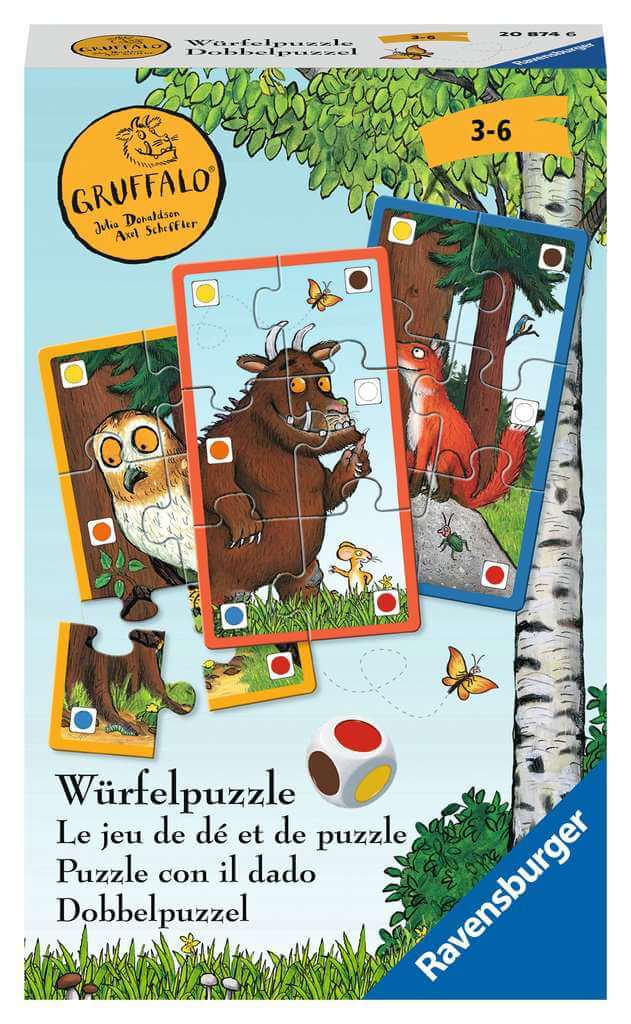 Dit is een foto van het spel Pocketspel Gruffalo Dobbelpuzzel te koop bij Speldorado Spellenwinkel Delft