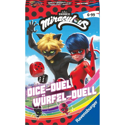Dit is een foto van het spel Miraculous Dobbel Duel te koop bij Speldorado Spellenwinkel Delft