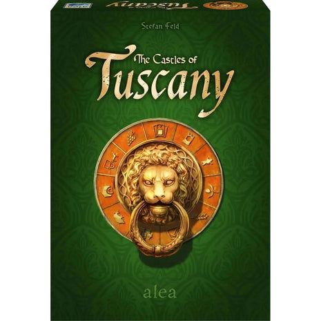 Dit is een foto van het spel The Castles of Tuscany te koop bij Speldorado Spellenwinkel Delft