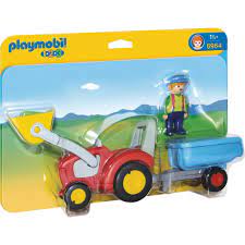 Boer Met Tractor En Aanhangwagen - 6964 - Playmobil, 6964 van Playmobil te koop bij Speldorado !