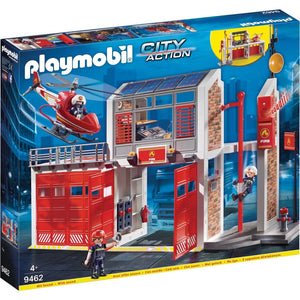Grote Brandweerkazerne Met Helicopter - 9462, 9462 van Playmobil te koop bij Speldorado !