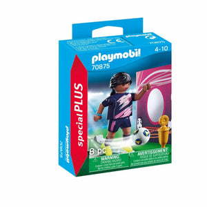 Voetbalster Met Doelmuur - 70875, 70875 van Playmobil te koop bij Speldorado !