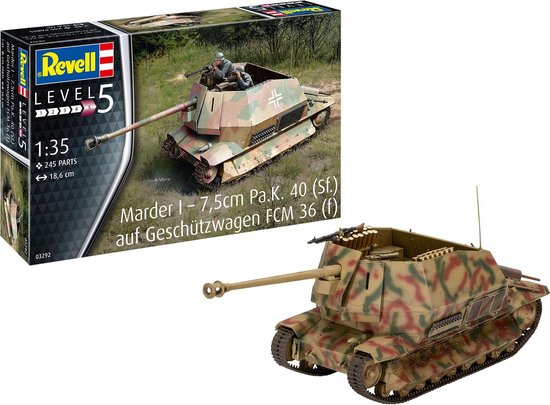 Marder I – 7,5Cm Pa.K. 40 (Sf.) Auf Fcm 36(F) - 3292, 3292 van Revell te koop bij Speldorado !