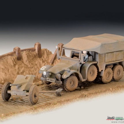 Dit is een foto van het spel Krupp Protze Kfz 69 With 3,7Cm Pak - 3344 te koop bij Speldorado Spellenwinkel Delft