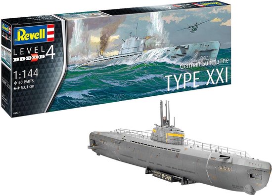 Dit is een foto van het spel German Submarine Type XXI te koop bij Speldorado Spellenwinkel Delft