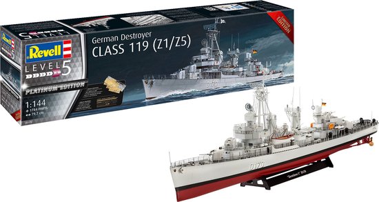 Destroyer Class 119 (Z1/Z5) "Platinum Edition", 51794009803051796 van Revell te koop bij Speldorado !