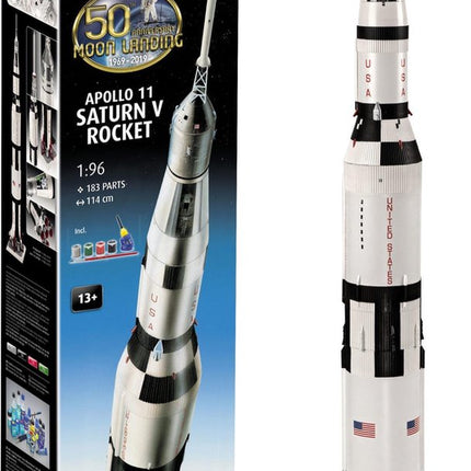 Dit is een foto van het spel Apollo 11 Saturn V Rocket te koop bij Speldorado Spellenwinkel Delft