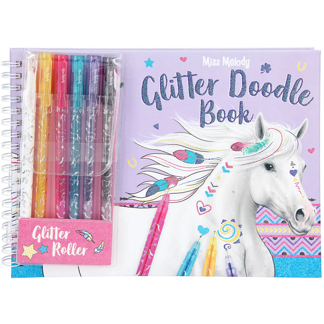 Miss Melody Glitter Doodle Book Met Stiften, 8590 van Depeche te koop bij Speldorado !