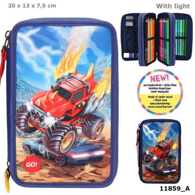 Monster Cars 3 Vaks Etui Led Monster Truck, 11859 van Depeche te koop bij Speldorado !