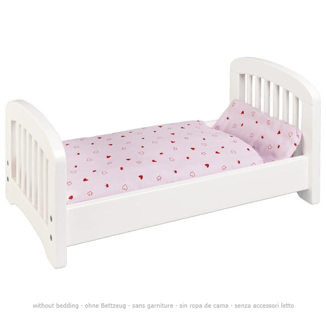 Poppen Bed, 54 Cm Wit ( Zonder Beddegoed), 51734 van Gollnest & Kiesel te koop bij Speldorado !