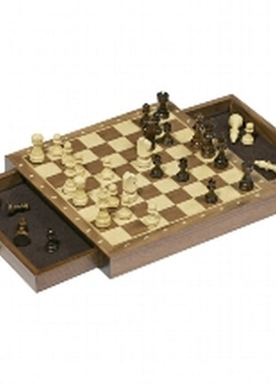 Schaak  Schaakbord, Met Laden, Magnetisch - Hout - uitvoering