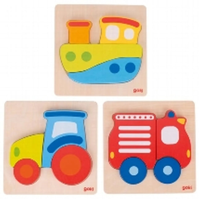 Houten Puzzel Tractor, Boot, Brandweer, 57718 van Gollnest & Kiesel te koop bij Speldorado !