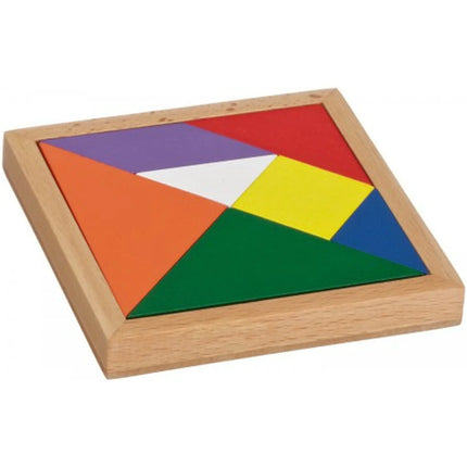 Dit is een foto van het spel Tangram (10 X 10 Cm) te koop bij Speldorado Spellenwinkel Delft