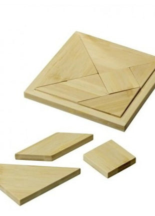 Dit is een foto van het spel Tangram, Bamboe te koop bij Speldorado Spellenwinkel Delft