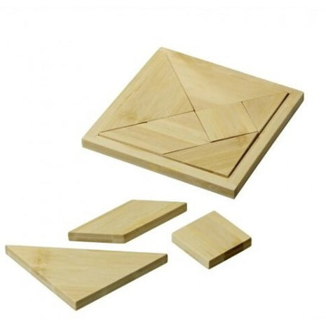 Dit is een foto van het spel Tangram, Bamboe te koop bij Speldorado Spellenwinkel Delft