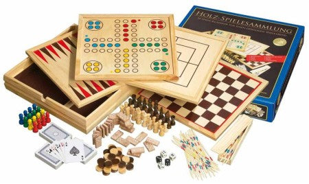 Dit is een foto van het spel Houten Spellen Verzameling 10 te koop bij Speldorado Spellenwinkel Delft