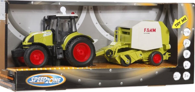 Tractor Met Balenpers, Licht En Geluid, 34803773 van Vedes te koop bij Speldorado !