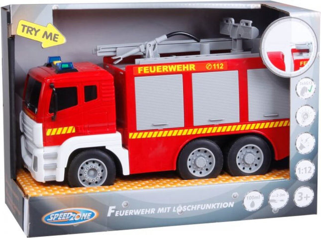 Brandweerwagen Met Licht En Geluid, 34002223 van Vedes te koop bij Speldorado !