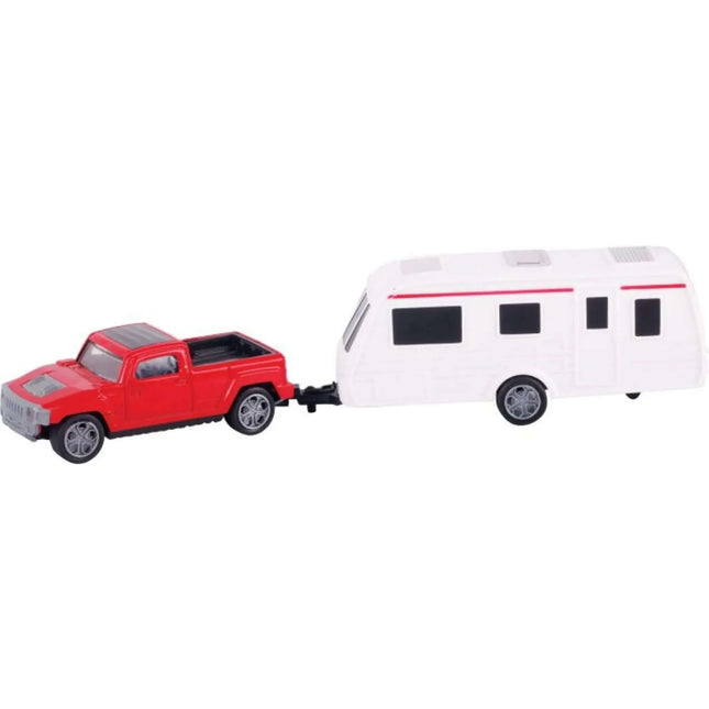 Pickup Truck Met Caravan, 33114931 van Vedes te koop bij Speldorado !