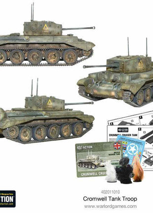 Cromwell Tank Troop voor Bolt Action - engelsen vehicle schaal 1:58 miniatuur