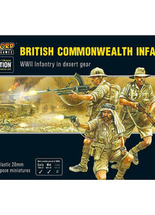 British commonwealth infantry voor Bolt Action - engelsen infantry schaal 1:58 miniatuur