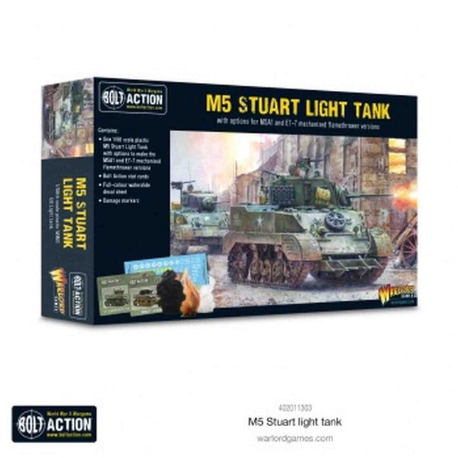 Bolt Action 2 M5 Stuart - En, 402011303 van Warlord Games te koop bij Speldorado !