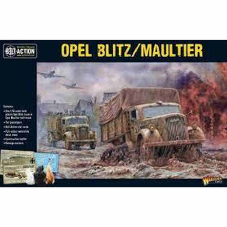 Opel Blitz/Maultier voor Bolt Action - duitsers vehicle schaal 1:58 miniatuur