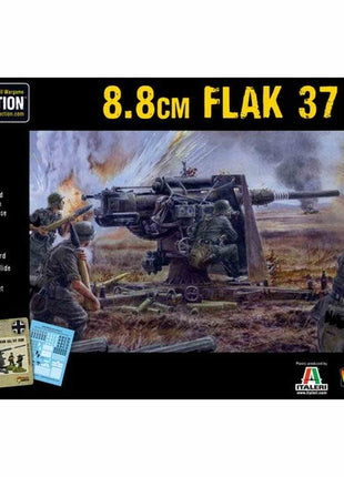 German Heer 8.8cm Flak 37 voor Bolt Action - duitsers artillery schaal 1:58 miniatuur