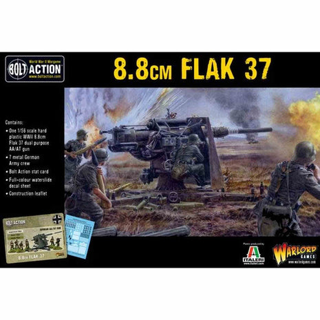 German Heer 8.8cm Flak 37 voor Bolt Action - duitsers artillery schaal 1:58 miniatuur
