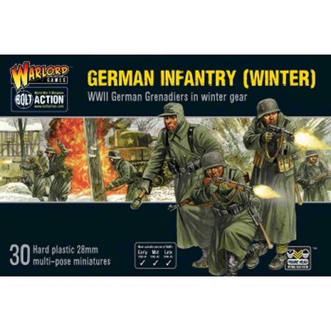 German Infantry (Winter) voor Bolt Action - duitsers infantry schaal 1:58 miniatuur
