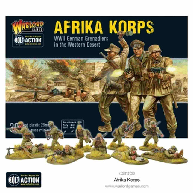 Dit is een foto van het spel Afrika Korps Infantry te koop bij Speldorado Spellenwinkel Delft