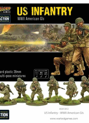 US Infantry voor Bolt Action - amerikanen infantry schaal 1:58 miniatuur