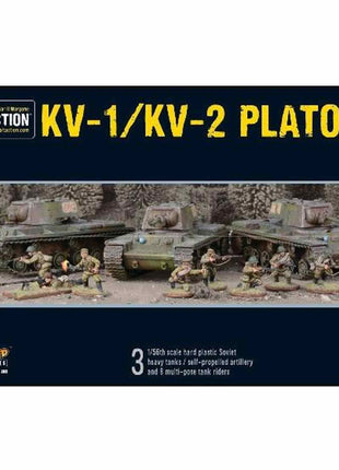 Kv1/2 Platoon voor Bolt Action - russen vehicle schaal 1:58 miniatuur