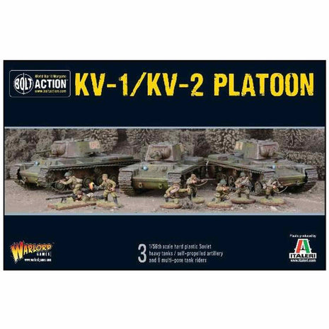 Kv1/2 Platoon voor Bolt Action - russen vehicle schaal 1:58 miniatuur