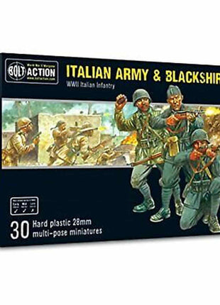 Italian Army & Blackshirts voor Bolt Action - italianen infantry schaal 1:58 miniatuur