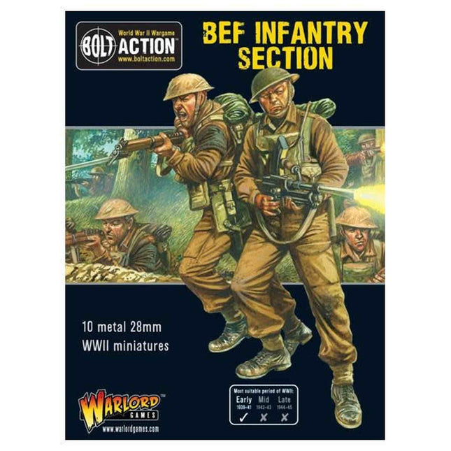 Bolt Action - Bef Infantry Section - En, 402211005 van Warlord Games te koop bij Speldorado !