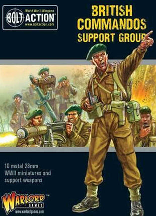 Commandos Support Group (HQ, Mortar & MMG) voor Bolt Action - engelsen infantry schaal 1:58 miniatuur