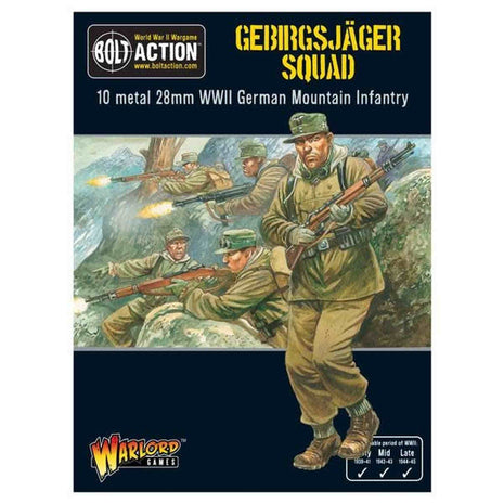 Gebirgsjager Squad voor Bolt Action - duitsers infantry schaal 1:58 miniatuur