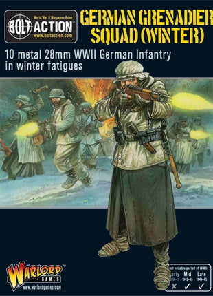 German Grenadiers Squad (Winter) voor Bolt Action - duitsers infantry schaal 1:58 miniatuur