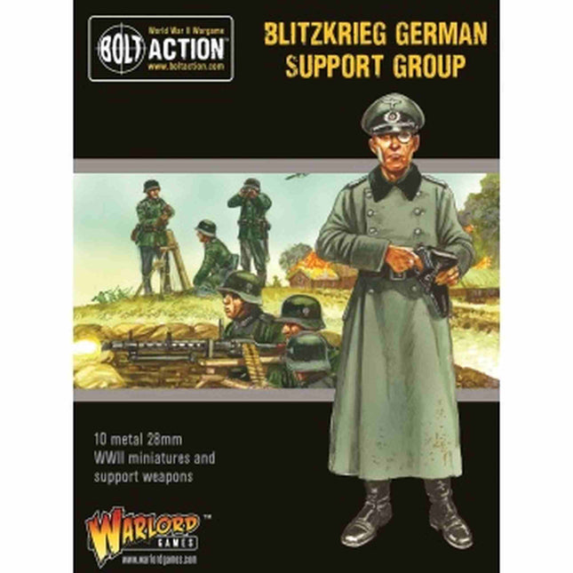 Dit is een foto van het spel Blitzkrieg German Support Group (HQ, Mortar & MMG) te koop bij Speldorado Spellenwinkel Delft