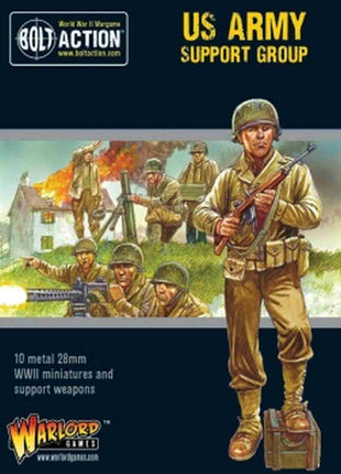 US Army Support Group (HQ, Mortar & MMG) voor Bolt Action - amerikanen infantry schaal 1:58 miniatuur