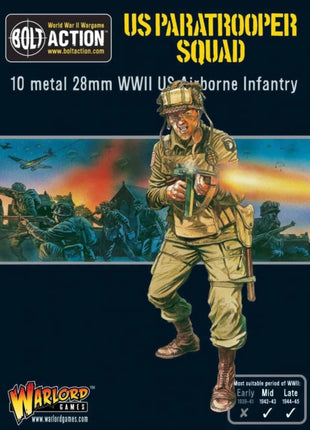 US Paratrooper Squad (Screaming Eagles 101st Airborne) voor Bolt Action - amerikanen infantry schaal 1:58 miniatuur