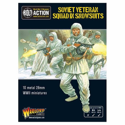 Dit is een foto van het spel Soviet Veteran Squad in Snowsuits te koop bij Speldorado Spellenwinkel Delft